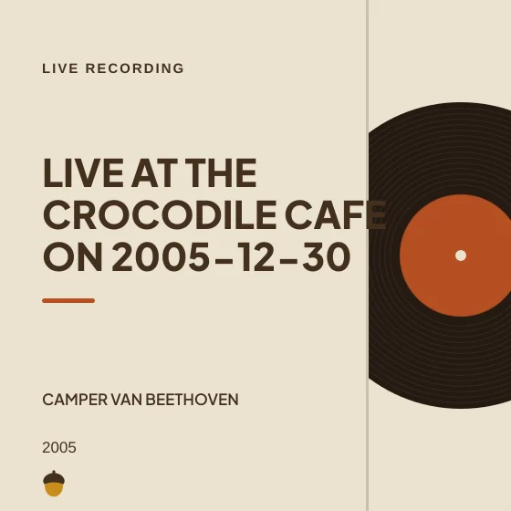 Cover art for Live at The Crocodile Cafe on 2005-12-30