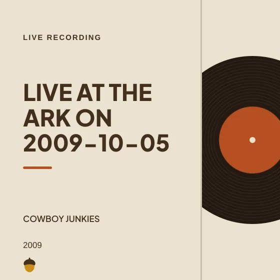 Cover art for Live at The Ark on 2009-10-05