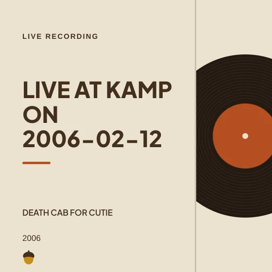Cover art for Live at Kamp on 2006-02-12