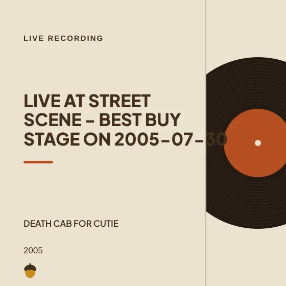 Cover art for Live at Street Scene - Best Buy Stage on 2005-07-30