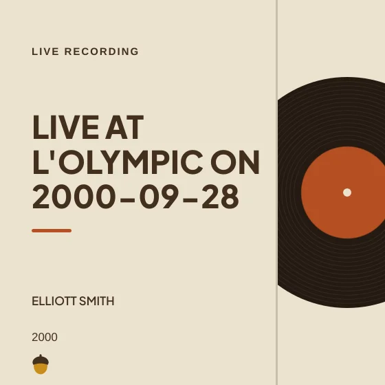 Cover art for Live at L'Olympic on 2000-09-28