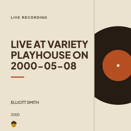 Cover art for Live at Variety Playhouse on 2000-05-08