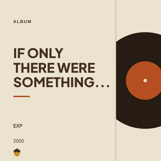 Cover art for If only there were something...