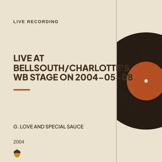 Cover art for Live at Bellsouth/Charlotte's WB Stage on 2004-05-08