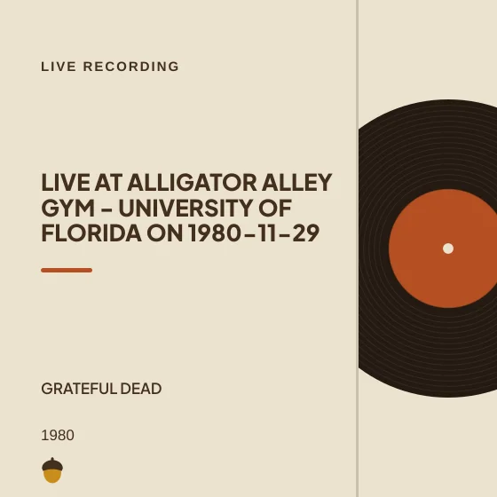 Cover art for Live at Alligator Alley Gym - University of Florida on 1980-11-29