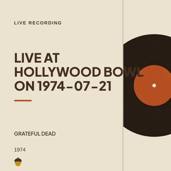 Cover art for Live at Hollywood Bowl on 1974-07-21