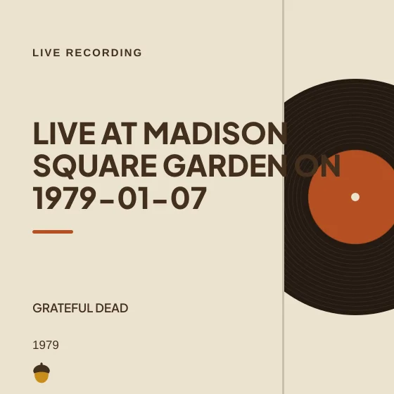 Cover art for Live at Madison Square Garden on 1979-01-07