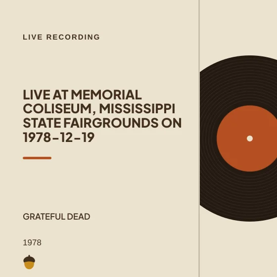 Cover art for Live at Memorial Coliseum, Mississippi State Fairgrounds on 1978-12-19