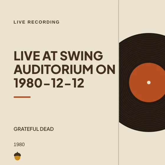Cover art for Live at Swing Auditorium on 1980-12-12