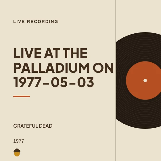 Cover art for Live at The Palladium on 1977-05-03