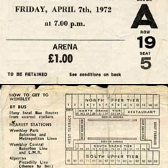 Cover art for Live at Wembley Empire Pool on 1972-04-07
