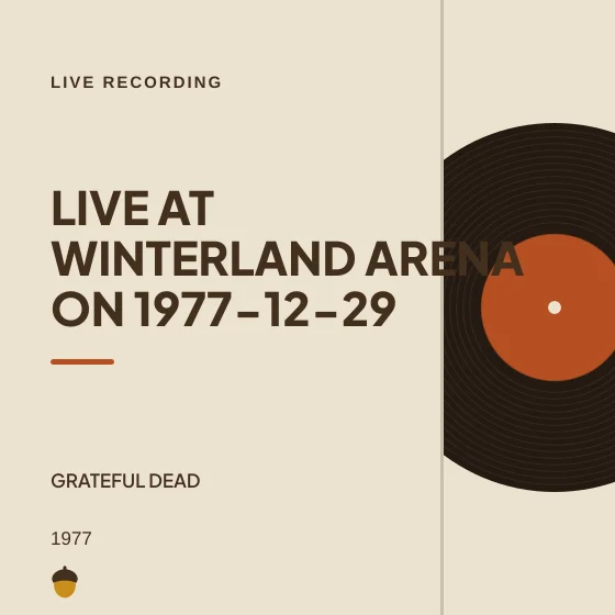 Cover art for Live at Winterland Arena on 1977-12-29