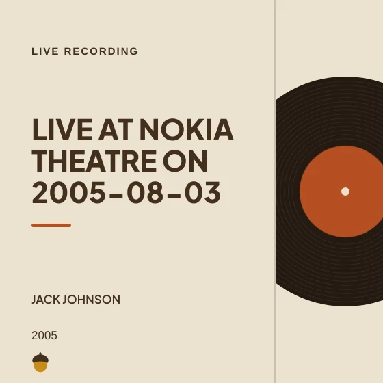 Cover art for Live at Nokia Theatre on 2005-08-03