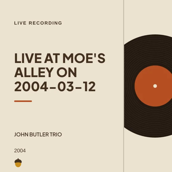 Cover art for Live at Moe's Alley on 2004-03-12