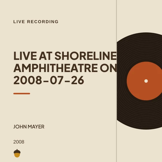Cover art for Live at Shoreline Amphitheatre on 2008-07-26