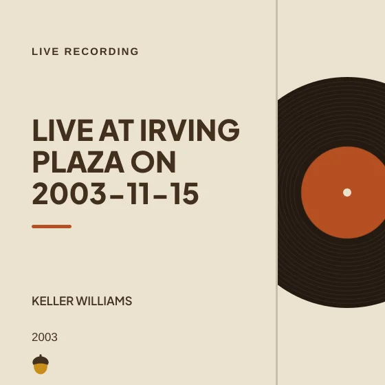 Cover art for Live at Irving Plaza on 2003-11-15