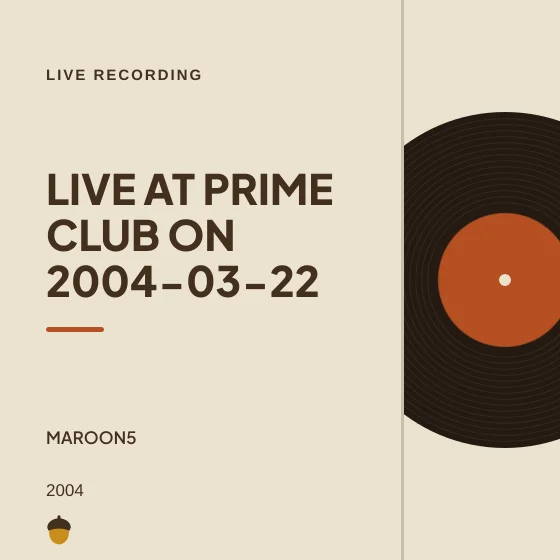 Cover art for Live at Prime Club on 2004-03-22