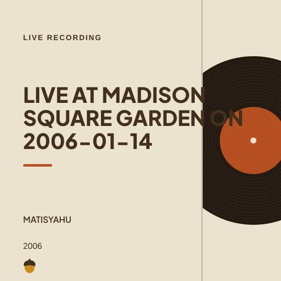 Cover art for Live at Madison Square Garden on 2006-01-14