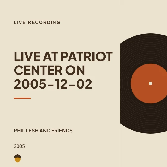 Cover art for Live at Patriot Center on 2005-12-02