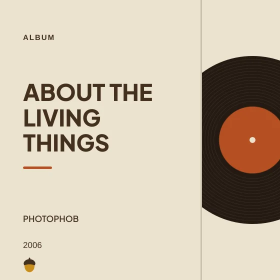 Cover art for about the living things