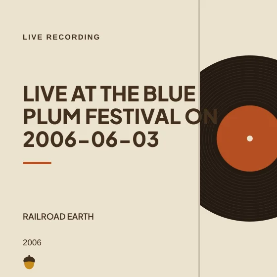 Cover art for Live at the blue plum festival on 2006-06-03