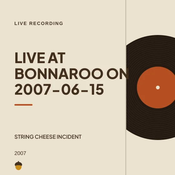 Cover art for Live at Bonnaroo on 2007-06-15
