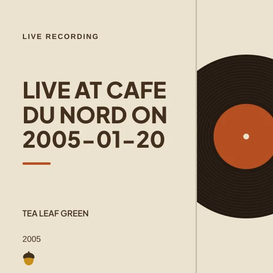 Cover art for Live at Cafe Du Nord on 2005-01-20
