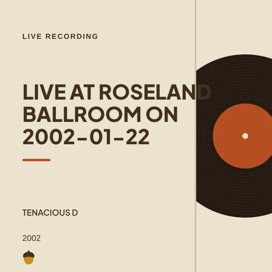 Cover art for Live at Roseland Ballroom on 2002-01-22