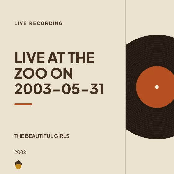 Cover art for Live at The Zoo on 2003-05-31